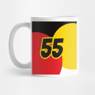 Carlos Sainz Coloured Circles - Driver Number Mug